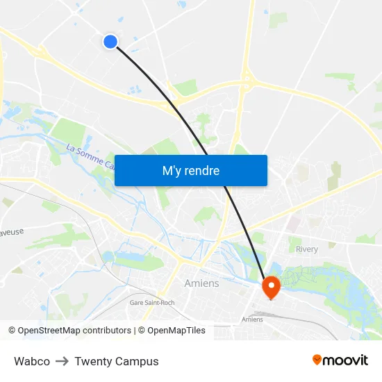 Wabco to Twenty Campus map