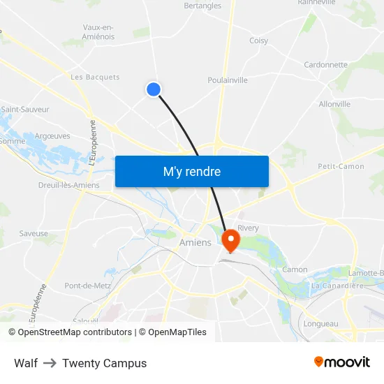 Walf to Twenty Campus map