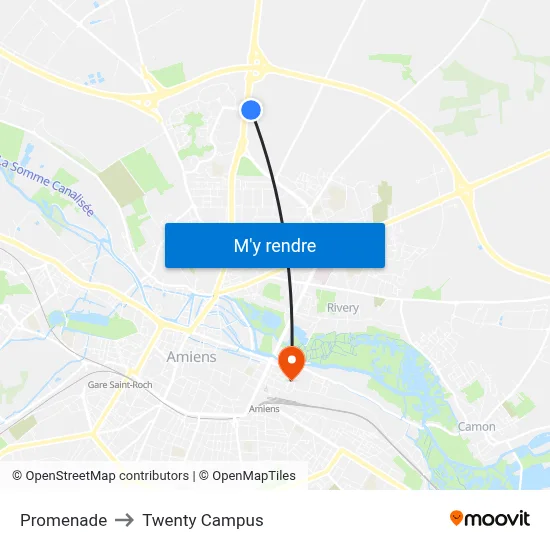 Promenade to Twenty Campus map