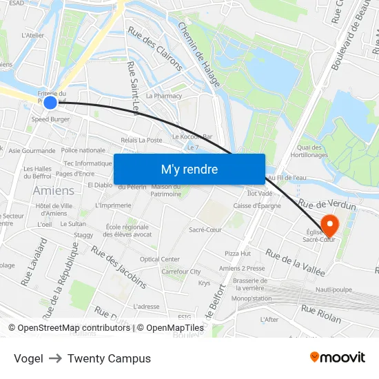 Vogel to Twenty Campus map