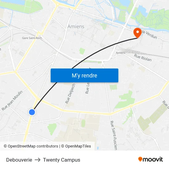 Debouverie to Twenty Campus map