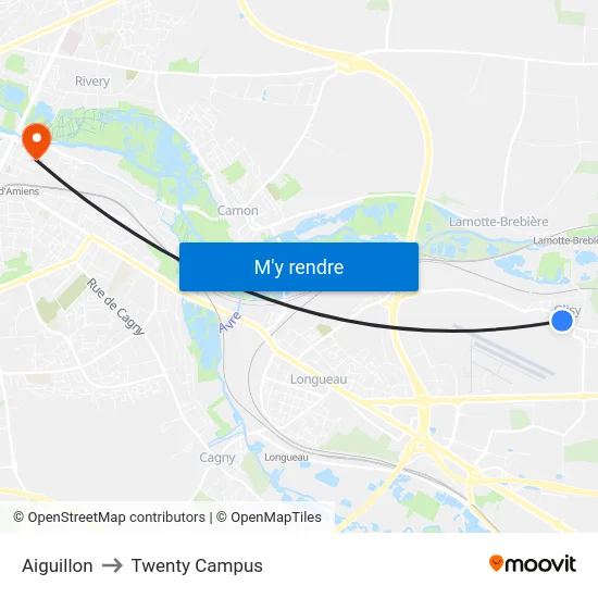 Aiguillon to Twenty Campus map