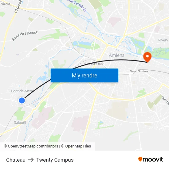 Chateau to Twenty Campus map