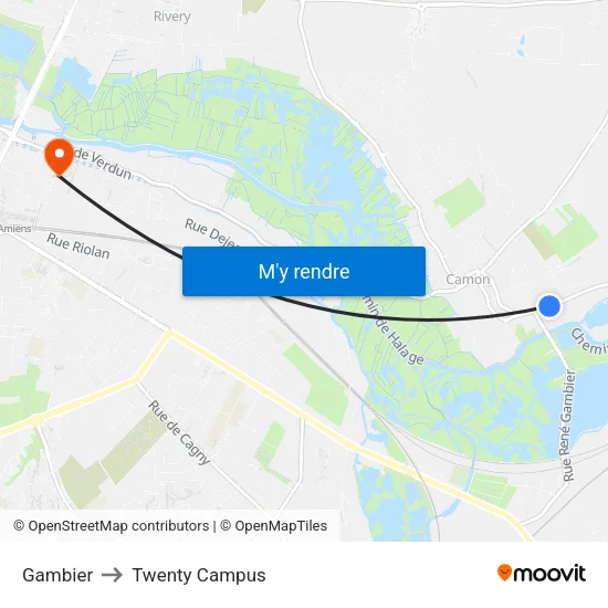 Gambier to Twenty Campus map
