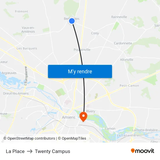 La Place to Twenty Campus map