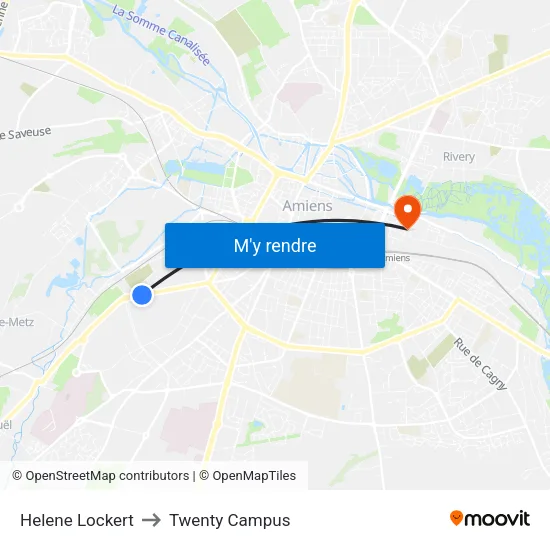Helene Lockert to Twenty Campus map