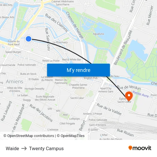 Waide to Twenty Campus map
