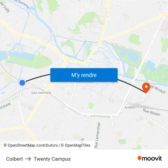 Colbert to Twenty Campus map