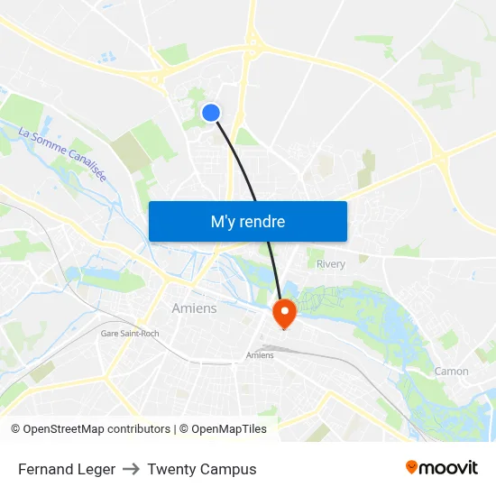 Fernand Leger to Twenty Campus map
