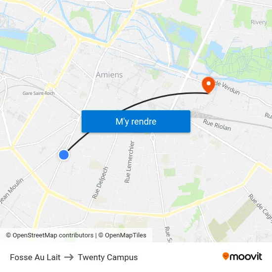 Fosse Au Lait to Twenty Campus map