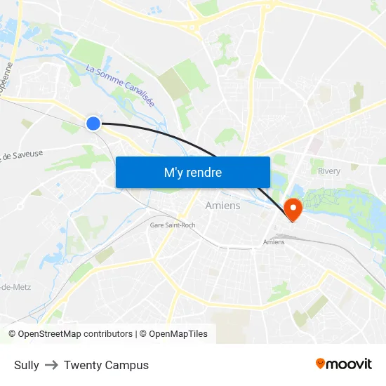 Sully to Twenty Campus map