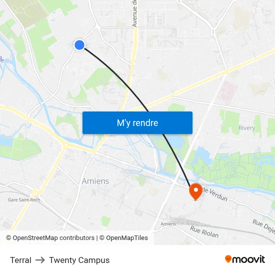Terral to Twenty Campus map