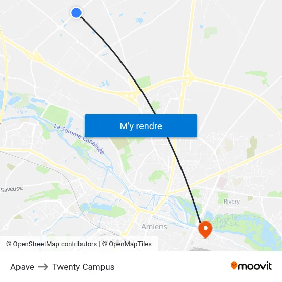 Apave to Twenty Campus map