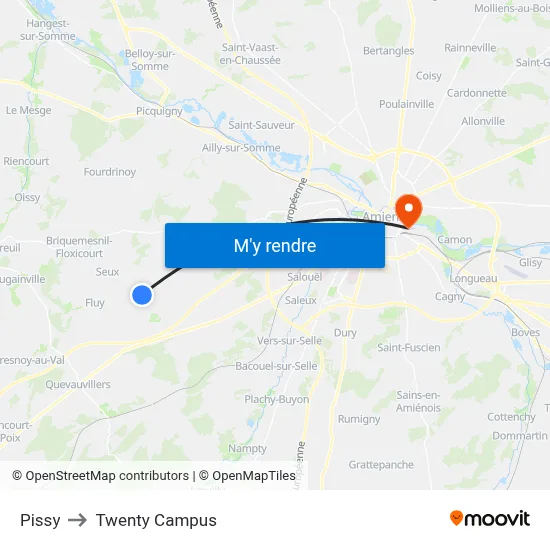 Pissy to Twenty Campus map