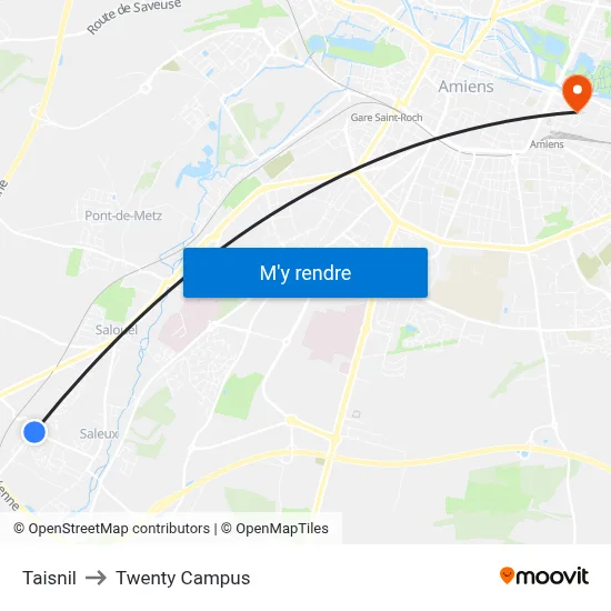 Taisnil to Twenty Campus map