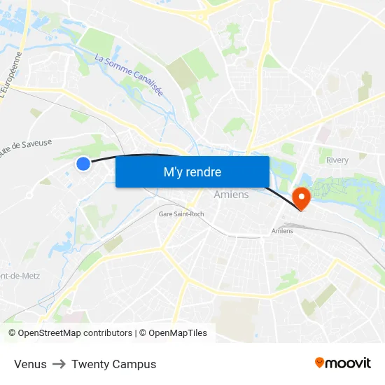 Venus to Twenty Campus map