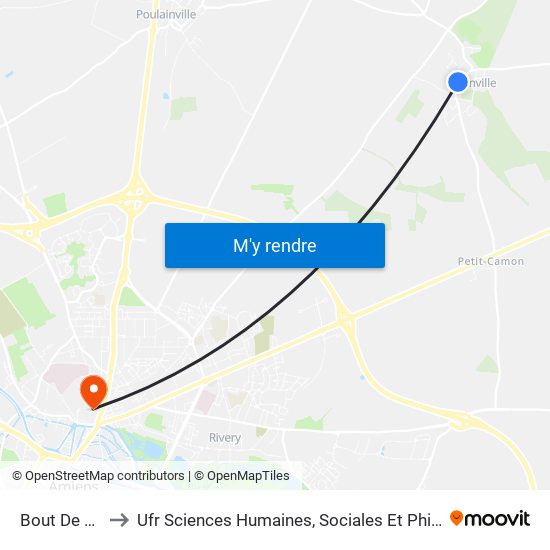 Bout De Ville to Ufr Sciences Humaines, Sociales Et Philosophie map