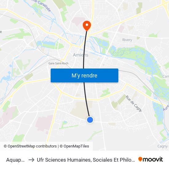 Aquapole to Ufr Sciences Humaines, Sociales Et Philosophie map