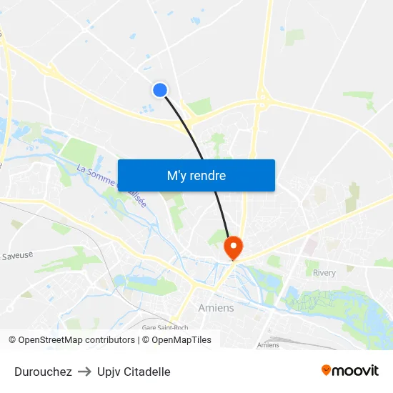 Durouchez to Upjv Citadelle map