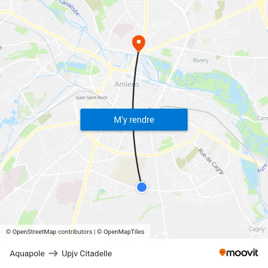 Aquapole to Upjv Citadelle map