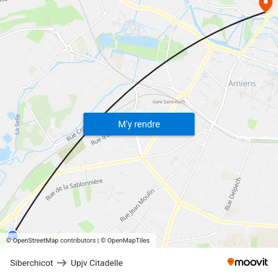 Siberchicot to Upjv Citadelle map