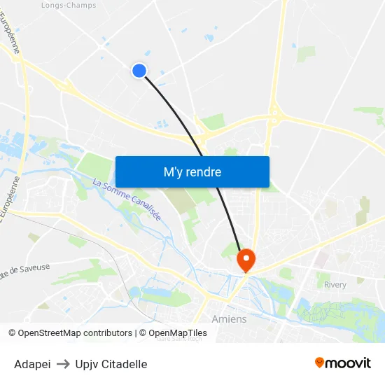 Adapei to Upjv Citadelle map