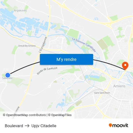 Boulevard to Upjv Citadelle map