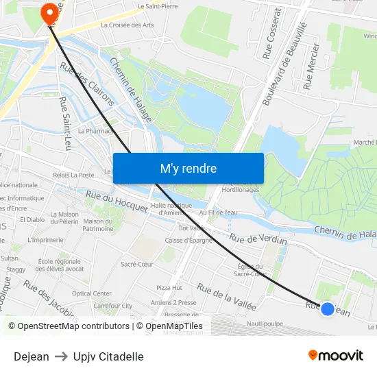 Dejean to Upjv Citadelle map