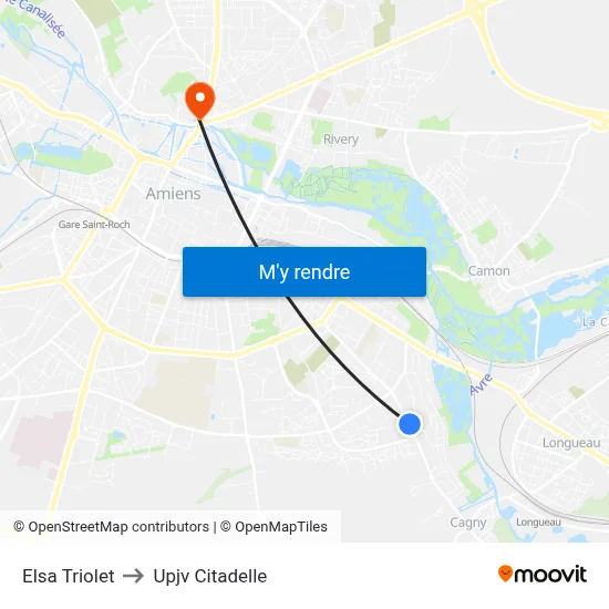 Elsa Triolet to Upjv Citadelle map