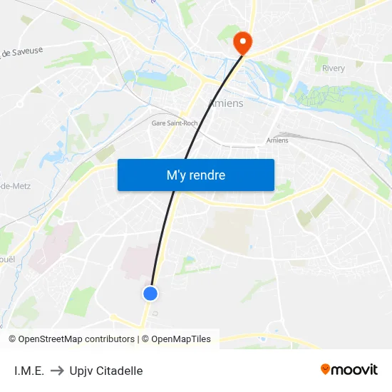 I.M.E. to Upjv Citadelle map