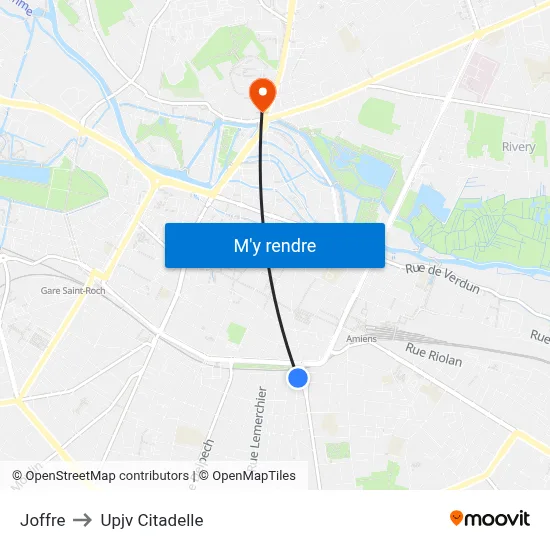 Joffre to Upjv Citadelle map