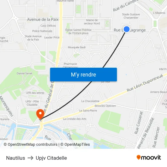 Nautilus to Upjv Citadelle map