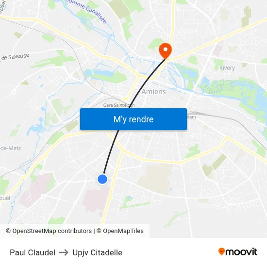 Paul Claudel to Upjv Citadelle map