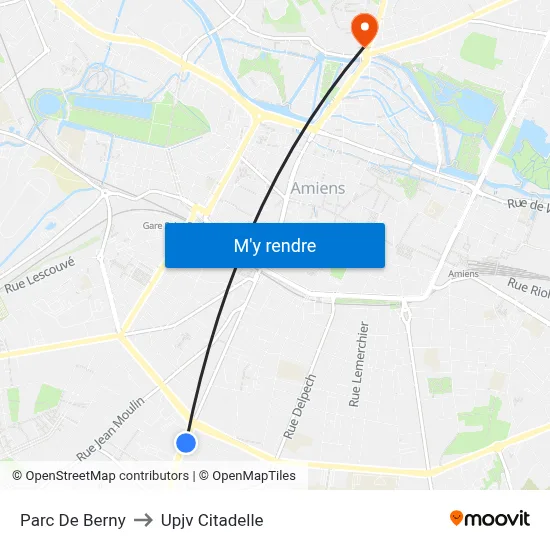 Parc De Berny to Upjv Citadelle map