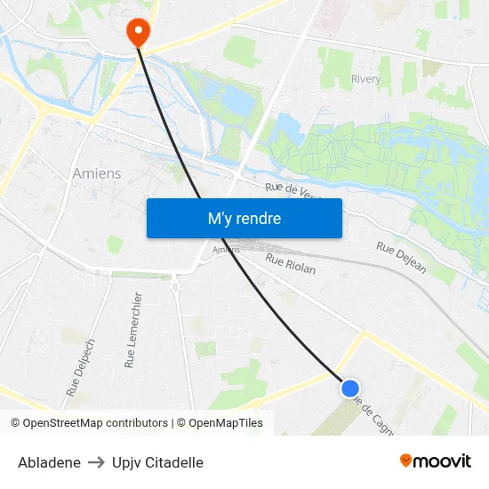 Abladene to Upjv Citadelle map