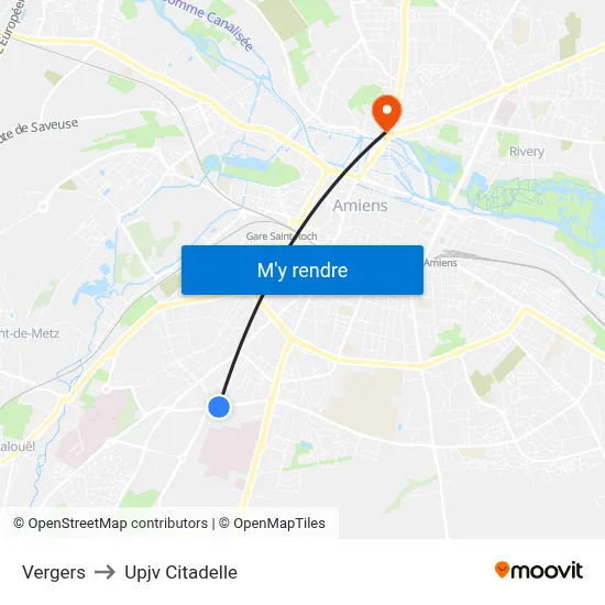 Vergers to Upjv Citadelle map