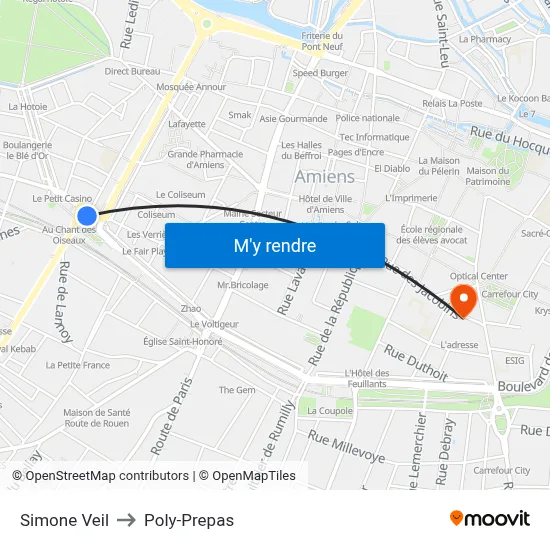 Simone Veil to Poly-Prepas map