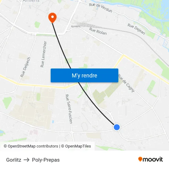 Gorlitz to Poly-Prepas map