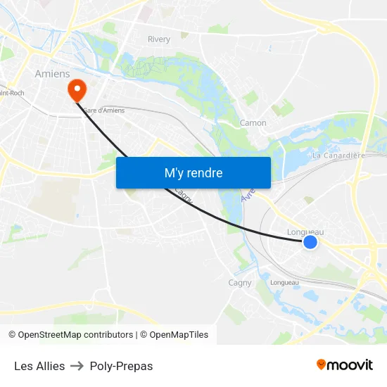 Les Allies to Poly-Prepas map