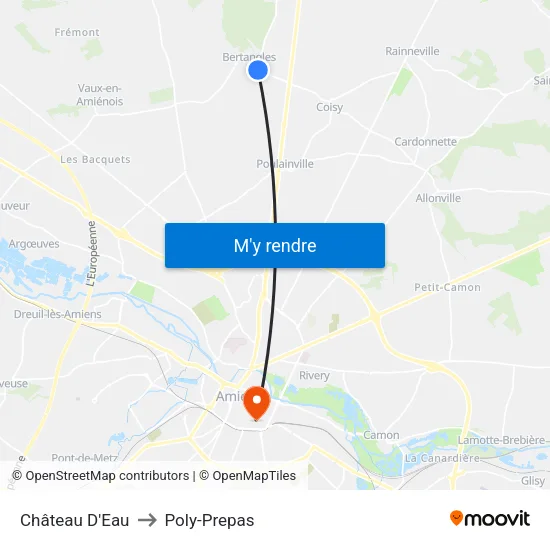 Château D'Eau to Poly-Prepas map
