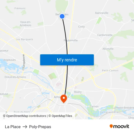 La Place to Poly-Prepas map