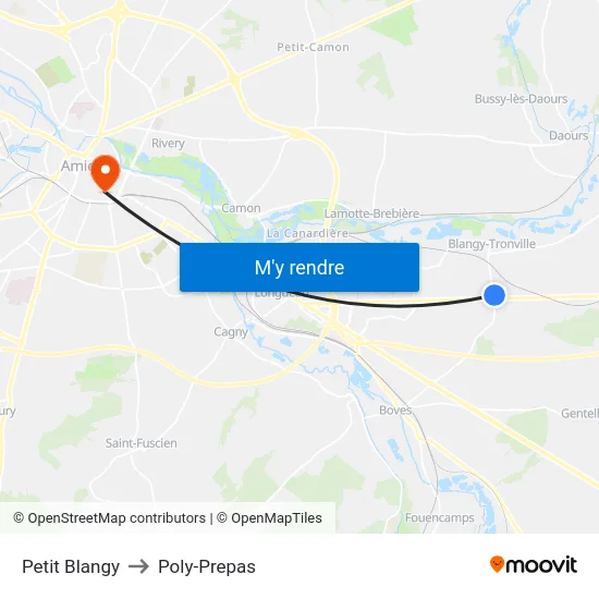 Petit Blangy to Poly-Prepas map