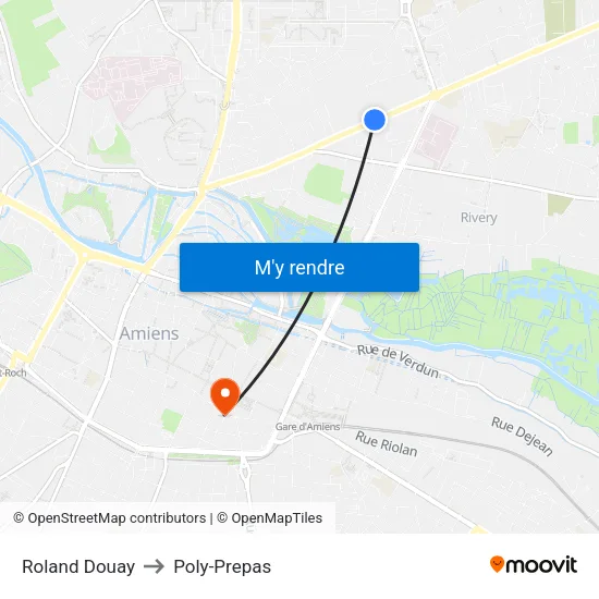 Roland Douay to Poly-Prepas map
