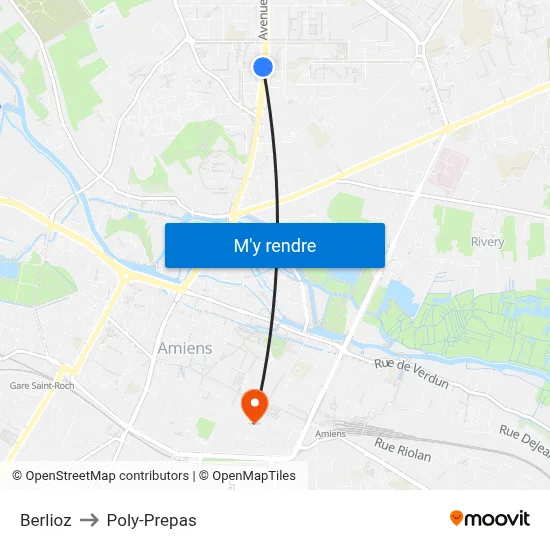 Berlioz to Poly-Prepas map