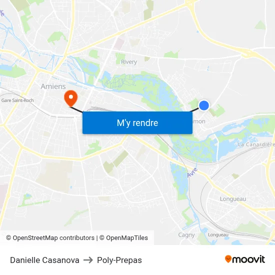 Danielle Casanova to Poly-Prepas map