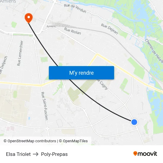 Elsa Triolet to Poly-Prepas map