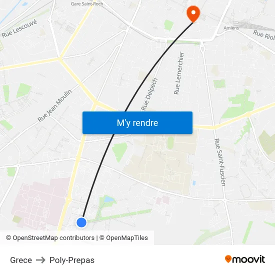 Grece to Poly-Prepas map