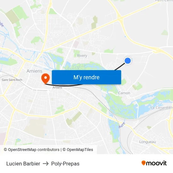 Lucien Barbier to Poly-Prepas map