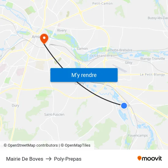 Mairie De Boves to Poly-Prepas map