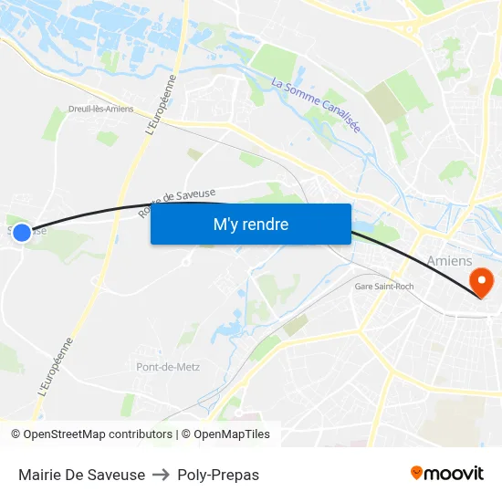 Mairie De Saveuse to Poly-Prepas map